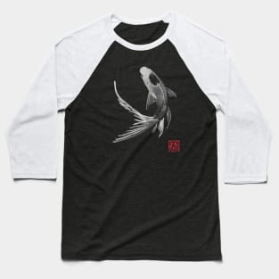 carp koi in black Baseball T-Shirt